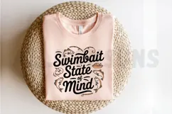 Swimbait State Of Mind Fishing Graphic With Boat And Fish Product Image 2