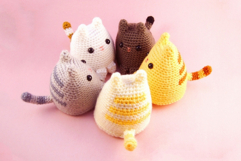 Cute Cat Amigurumi Crochet Patterns Product Image 1