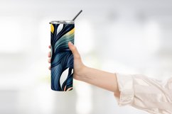 Abstract Shapes And Leaves Tumbler Wrap Sublimation Product Image 2