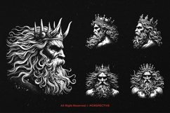 10 Bundle Dark Art King Neptune Sea Mystical Ocean Fish Product Image 3