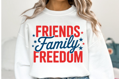 Friends Family Freedom svg | 4th of july Svg | Shirt Svg Product Image 2