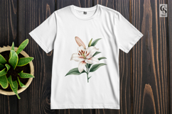 White Lily Flower Clipart Sublimation PNG Product Image 2