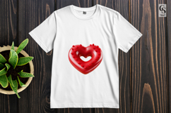 Decorative Red Heart Clipart Sublimation PNG Product Image 2