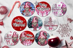 Christmas Earring | Round earrings sublimation bundle, PNG Product Image 2