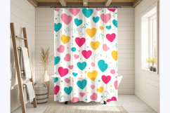 Zen style shower curtain mockup Product Image 3