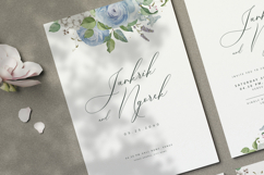 beautiful wedding card invitation with roses flower Product Image 2