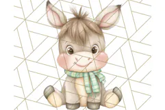 Pastel Farm Nursery PNG Clipart, Baby Animals And Elements Product Image 2