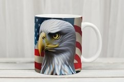 Mug Wrap PNG,Eagle, American Flag Sublimation Product Image 2
