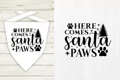 Here comes santa paws SVG, Christmas Dog SVG Product Image 1