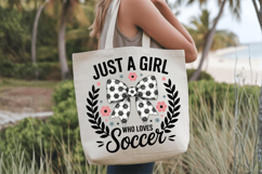 Just A Girl Who loves Soccer PNG Sublimation | Soccer PNG De Product Image 3