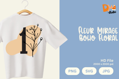 Fleur Mirage Boho Floral Monogram Product Image 1