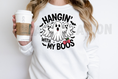 Funny Hanging Ghosts Halloween Sublimation PNG Design Product Image 2