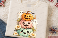 Preppy Halloween Ghost Sublimation Design Product Image 3