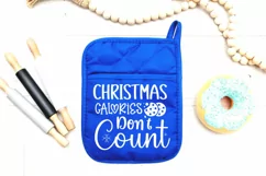 Christmas calories don't count SVG, Christmas Pot Holder SVG Product Image 2