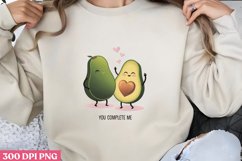 You Complete Me PNG, Avocado Sublimation Product Image 3