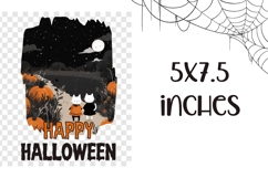 Cartoon Halloween Cats Towel Design, Happy Halloween PNG Product Image 2