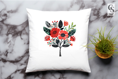 Watercolor Floral Bouquet Clipart PNG Product Image 3