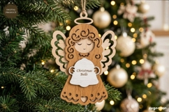 Nativity Angel Ornament Laser Cut | Glowforge | SVG Product Image 1