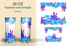 Tumbler Sublimation Design Drawn Poppies 8 PNG files Product Image 3