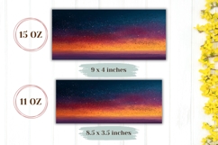 Glitter Mug Wrap, Abstract Mug Template, Colorful Mug PNG Product Image 2