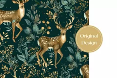 Deer Tumbler Wrap Design, Forest Tumbler Sublimation Design Product Image 2