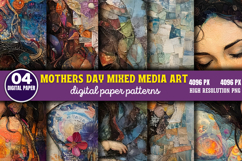 Mothers Day Mixed Media Art Bundle PNG Product Image 3