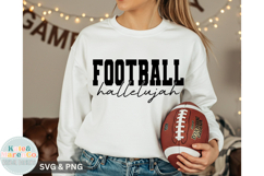 Football Hallelujah SVG PNG | Football Season SVG PNG Product Image 2