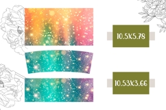 Glitter Tumbler Template, Rainbow 40 Oz Tumbler Wrap Product Image 2