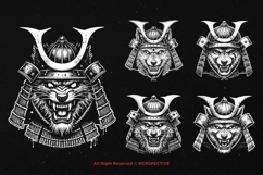 10 Bundle Dark Art Samurai Wolf Werewolf Warrior Japanese Product Image 3