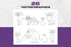 Cartoon Safari Animal Clipart Bundle Product Image 2
