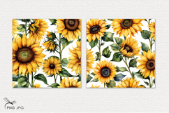 Sunflowers digital paper Product Image 2