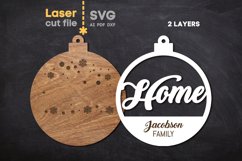 Home Christmas Tree Toy SVG laser cut file for Glowforge Product Image 3