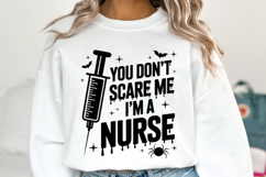 You don&#039;t scare me I&#039;m a Nurse Svg | Halloween | Shirt Svg Product Image 1