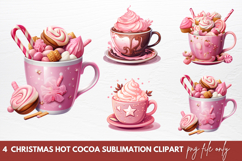 Christmas Hot Cocoa Sublimation Clipart Product Image 1