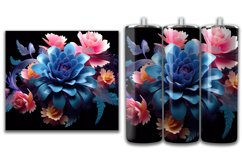 3d Flower Sublimation Tumbler Bundle Product Image 8