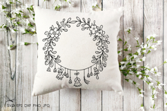 Spring flowers wreath SVG Product Image 2
