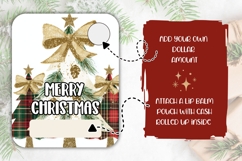 Rustic Christmas Tree Money Card, Christmas Gift Card Print Product Image 2