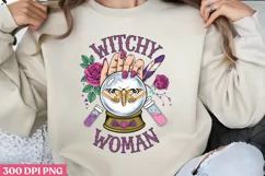 Witchy Woman PNG, Crystal Sublimation PNG Product Image 1