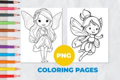 Fairy girl Coloring Pages | Coloring book Product Image 1