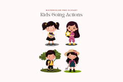 Kids Going Actions Clipart Product Image 2