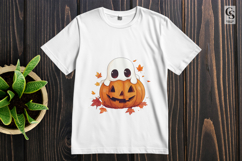Cute Ghost Pumpkin Clipart Sublimation PNG Product Image 2