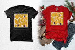 Golden Petal Abstract Floral Embroidery Design Product Image 2