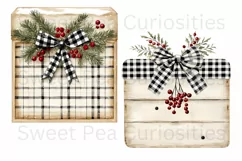 Christmas, Presents, Ephemera, PNG, watercolor, Clipart Product Image 2