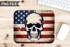 4th Of July Skull Sublimation Mouse Pad PNG Bundle Product Image 3