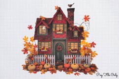 Halloween Autumn Plaid Clipart PNG Product Image 1
