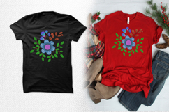 Colorful Floral Bouquet Embroidery Design Pattern Product Image 2