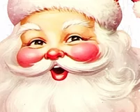 Funny Santa Claus Face PNG for Holiday Product Image 3