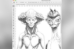 60 Procreate Aliens Stamp Brushes Product Image 9