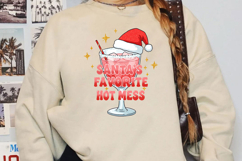 Funny Christmas Cocktail Glass Sublimation,Christmas Png Product Image 4