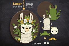 Llama SVG laser cut file for Glowforge Product Image 2